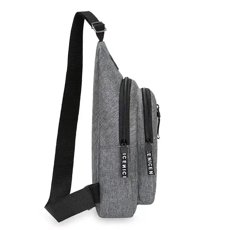 Chest Bag Men's One Shoulder Crossbody Bag Mini Simple Sling Bags Outdoor Sport Messenger Bags Daily Small Shoulder Bag For Men