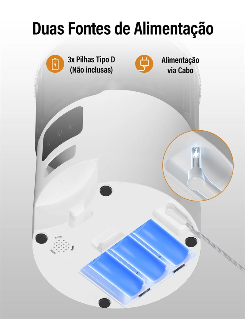 Dispensador Automático de Ração para Gatos e Cães - 4L, Alimentador Inteligente com Controle via APP