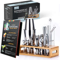 TEAVAS 25 Pieces Mixology Bartender Kit with Cocktail Shaker & Japanese Jigger - Cocktail & Alcohol Mixer Shaker Set - barware