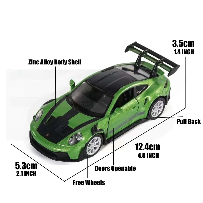 Carro de Brinquedo Porsche 911 GT3 RS - Escala 1:36