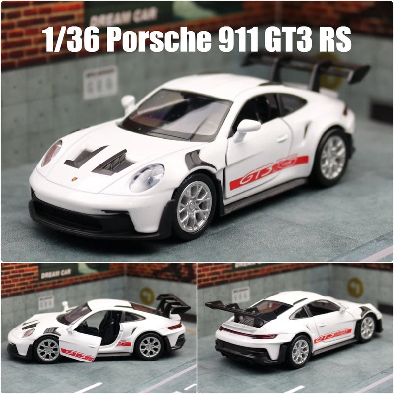 Carro de Brinquedo Porsche 911 GT3 RS - Escala 1:36