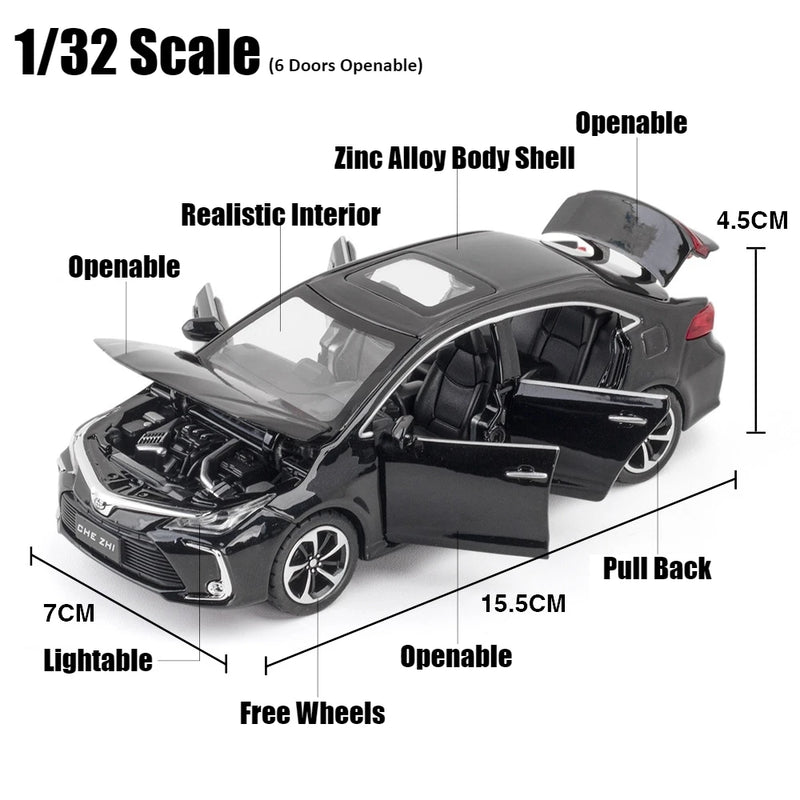 Carro de Brinquedo TOYOTA Corolla - Escala 1:32