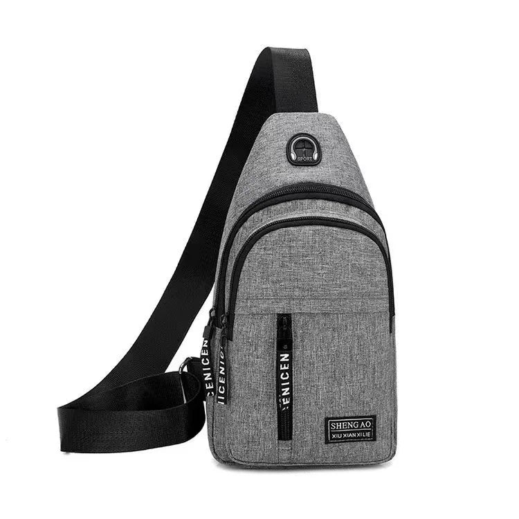 Chest Bag Men's One Shoulder Crossbody Bag Mini Simple Sling Bags Outdoor Sport Messenger Bags Daily Small Shoulder Bag For Men