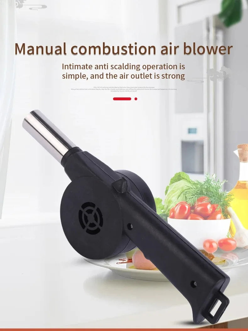 Hand BBQ Fan Outdoor BBQ Fan Air Blower For Barbecue Picnic Manual Grill BBQ Fan Fire Bellows BBQ Tools