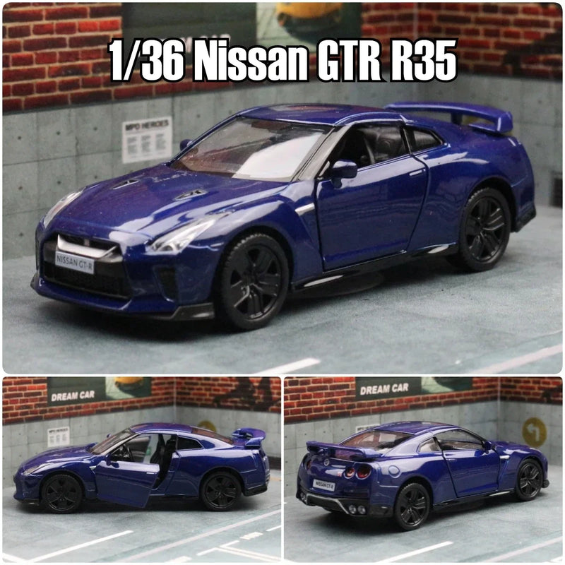 Carro de Brinquedo Nissan GT-R R35 - Escala 1:36