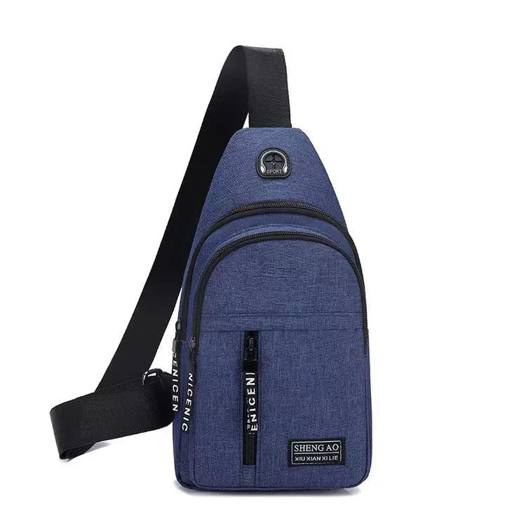 Chest Bag Men's One Shoulder Crossbody Bag Mini Simple Sling Bags Outdoor Sport Messenger Bags Daily Small Shoulder Bag For Men