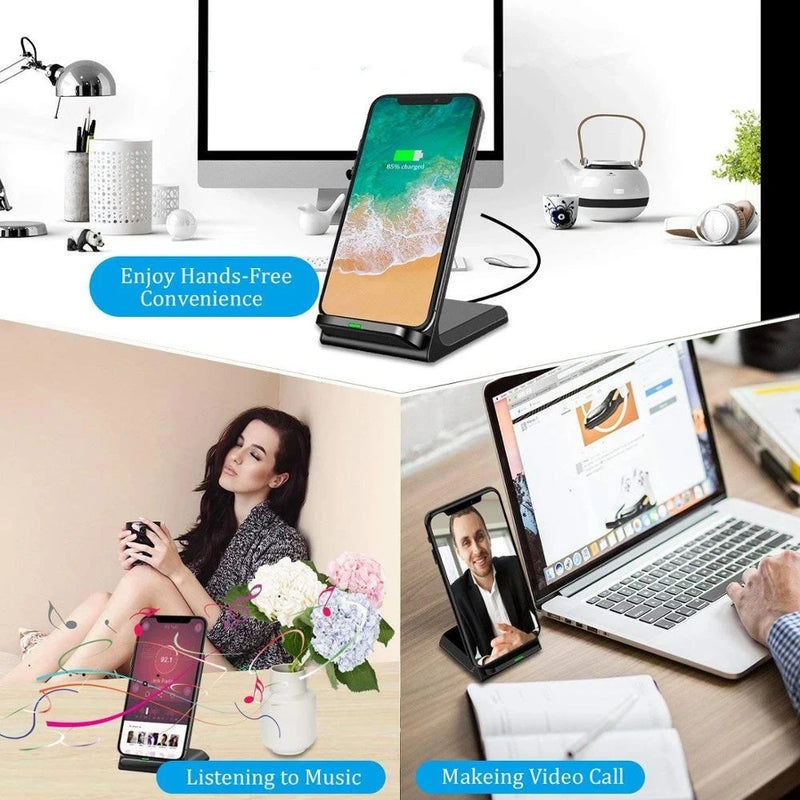 NEW 65W Fast  Wireless Charger for Samsung S22 S21 Note 20 Fast Charging Stand For iPhone 16 15 14 13 XS XR X 8 Airpods Pro