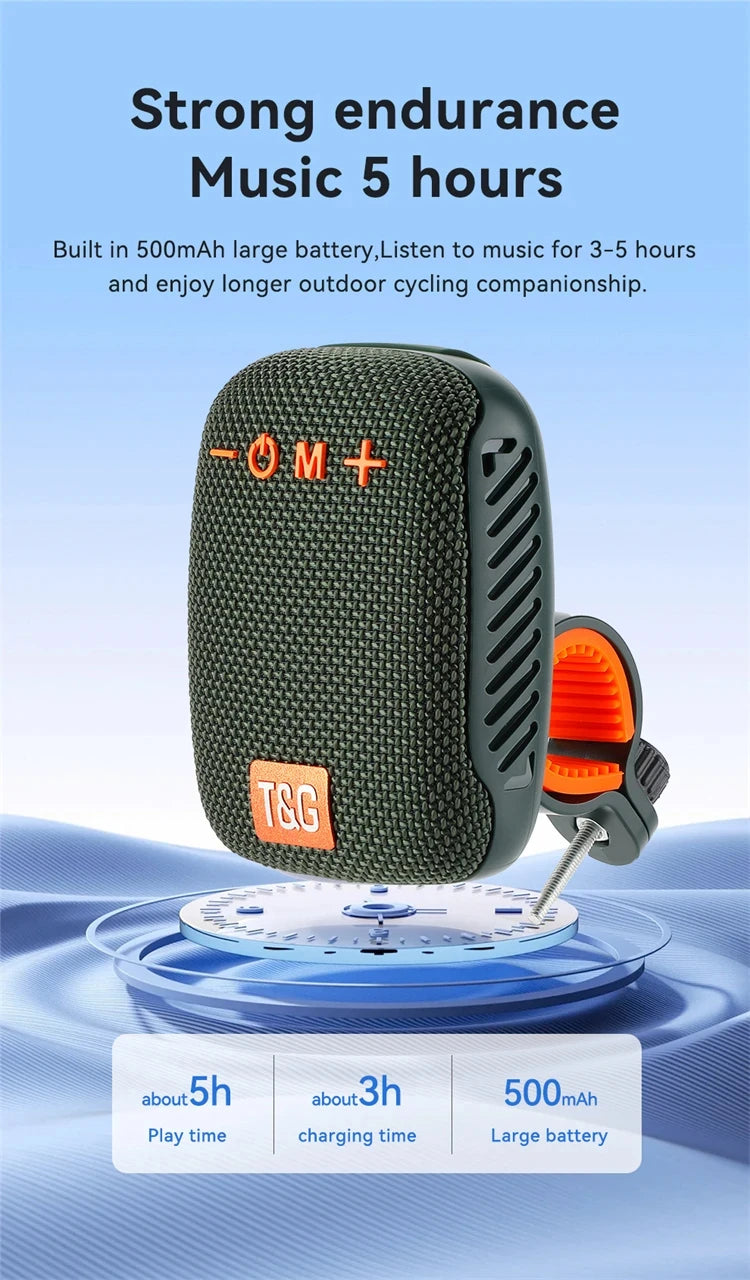 Outdoor Bicycle TG392 Bluetooth caixa de som Portable Wireless Sound Box TWS Handlebar Speaker Waterproof Subwoofer For Scooter