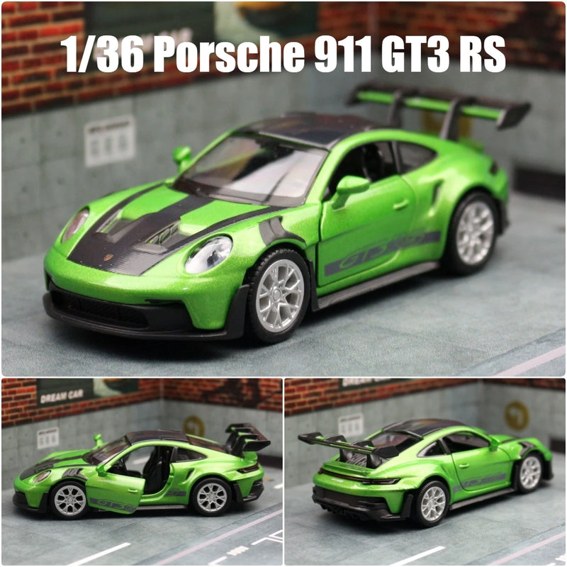 Carro de Brinquedo Porsche 911 GT3 RS - Escala 1:36