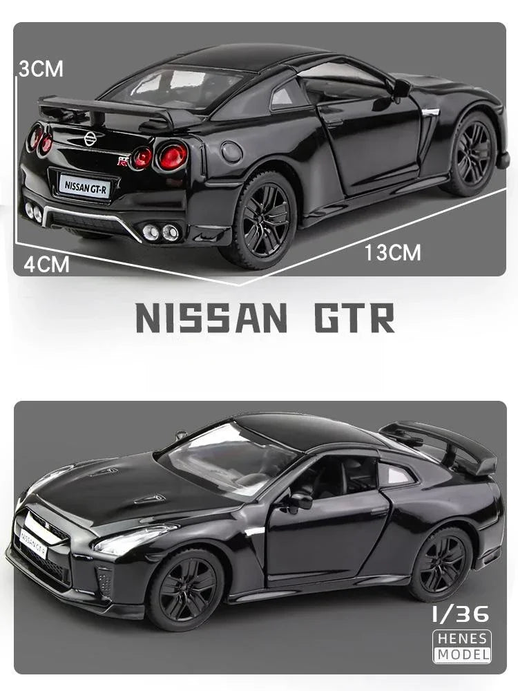 Carro de Brinquedo Nissan GT-R R35 - Escala 1:36