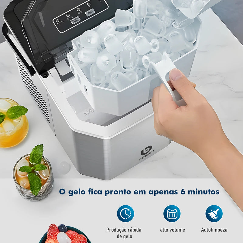 Electric Portable Ice Machine, Ice Machine, Ice Machine, Ice Making Machine, Portable Ice Making Machine, Brazil