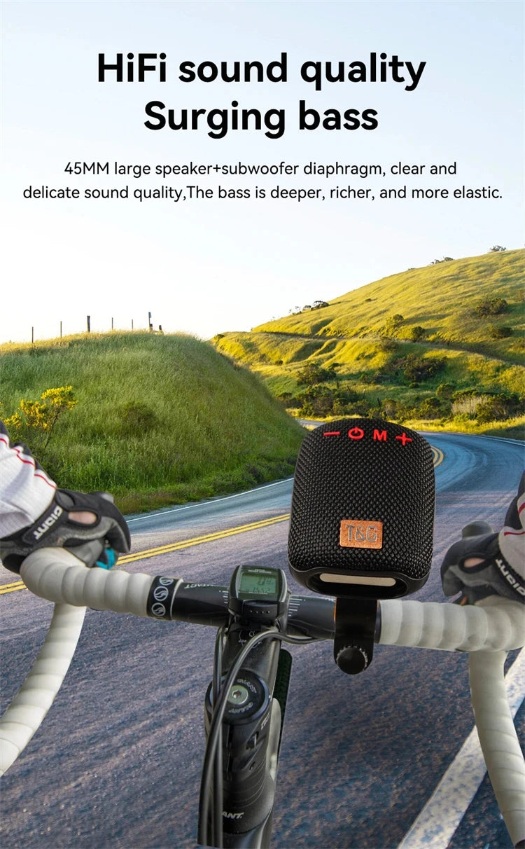 Outdoor Bicycle TG392 Bluetooth caixa de som Portable Wireless Sound Box TWS Handlebar Speaker Waterproof Subwoofer For Scooter