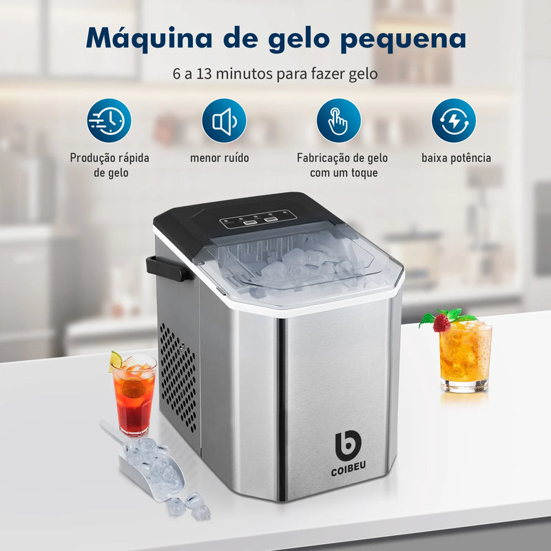 Electric Portable Ice Machine, Ice Machine, Ice Machine, Ice Making Machine, Portable Ice Making Machine, Brazil